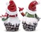 Indoor Home Decor Christmas Snowman Figurines Table Decorations Cute Christmas Snowman Gifts Handmade Resin Winter Indoor Decorations